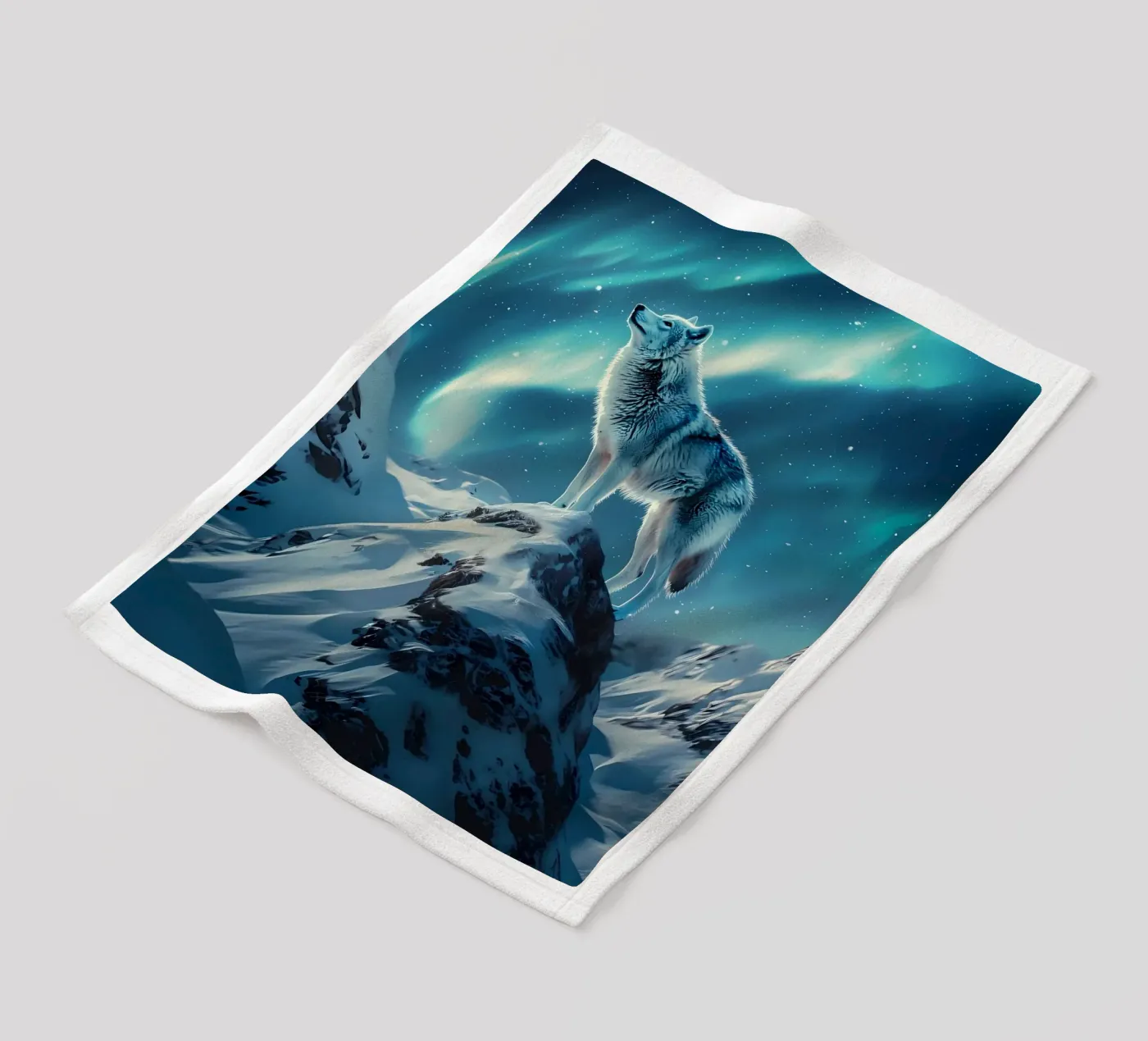 Wolf Dier fleecedeken van Pierre Walton