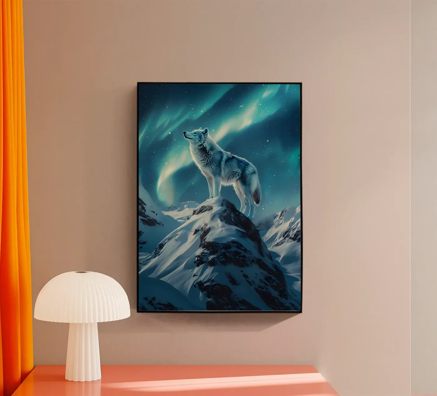 Animale lupo plexiglass da Pierre Walton