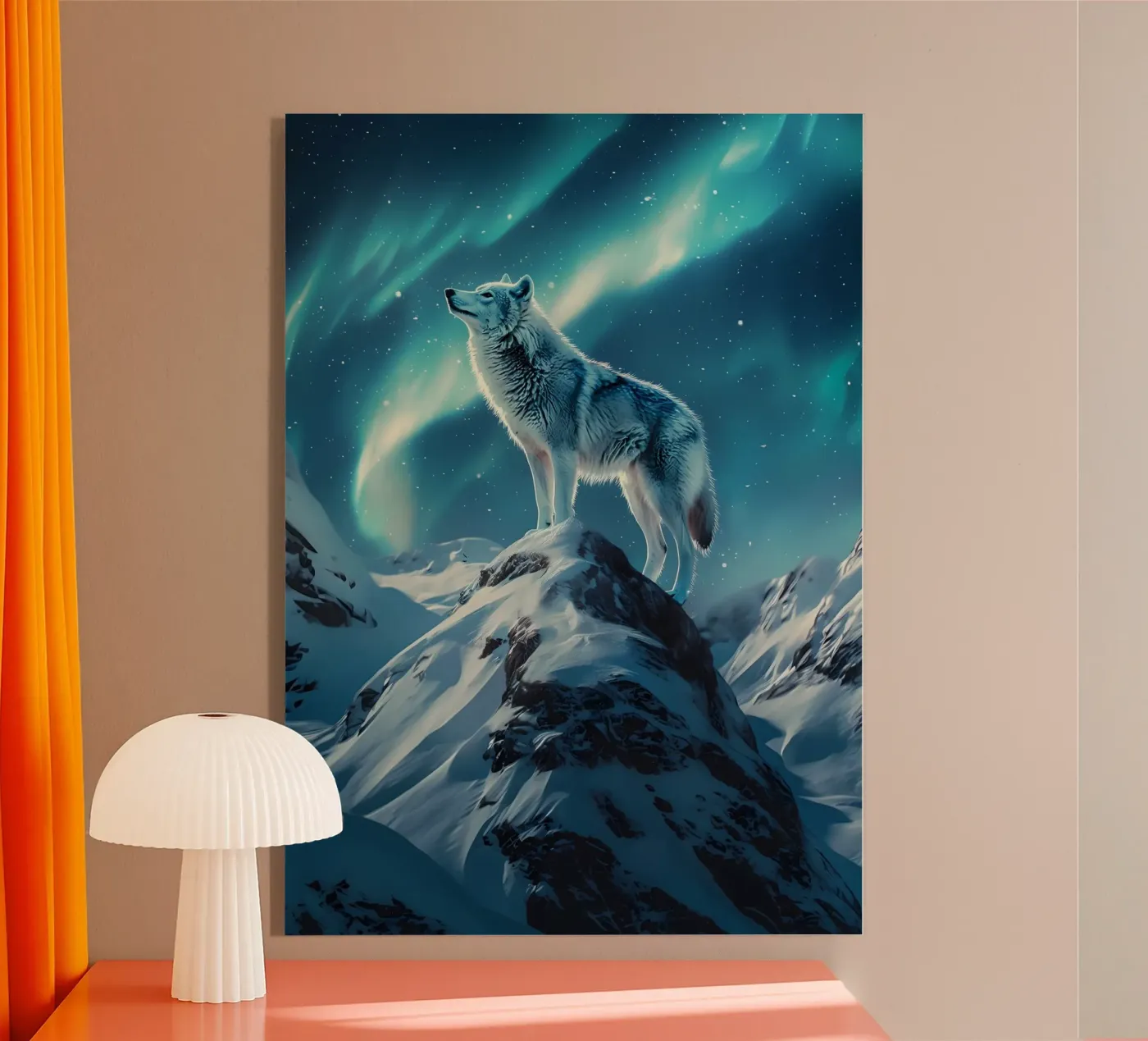 Animale lupo plexiglass da Pierre Walton