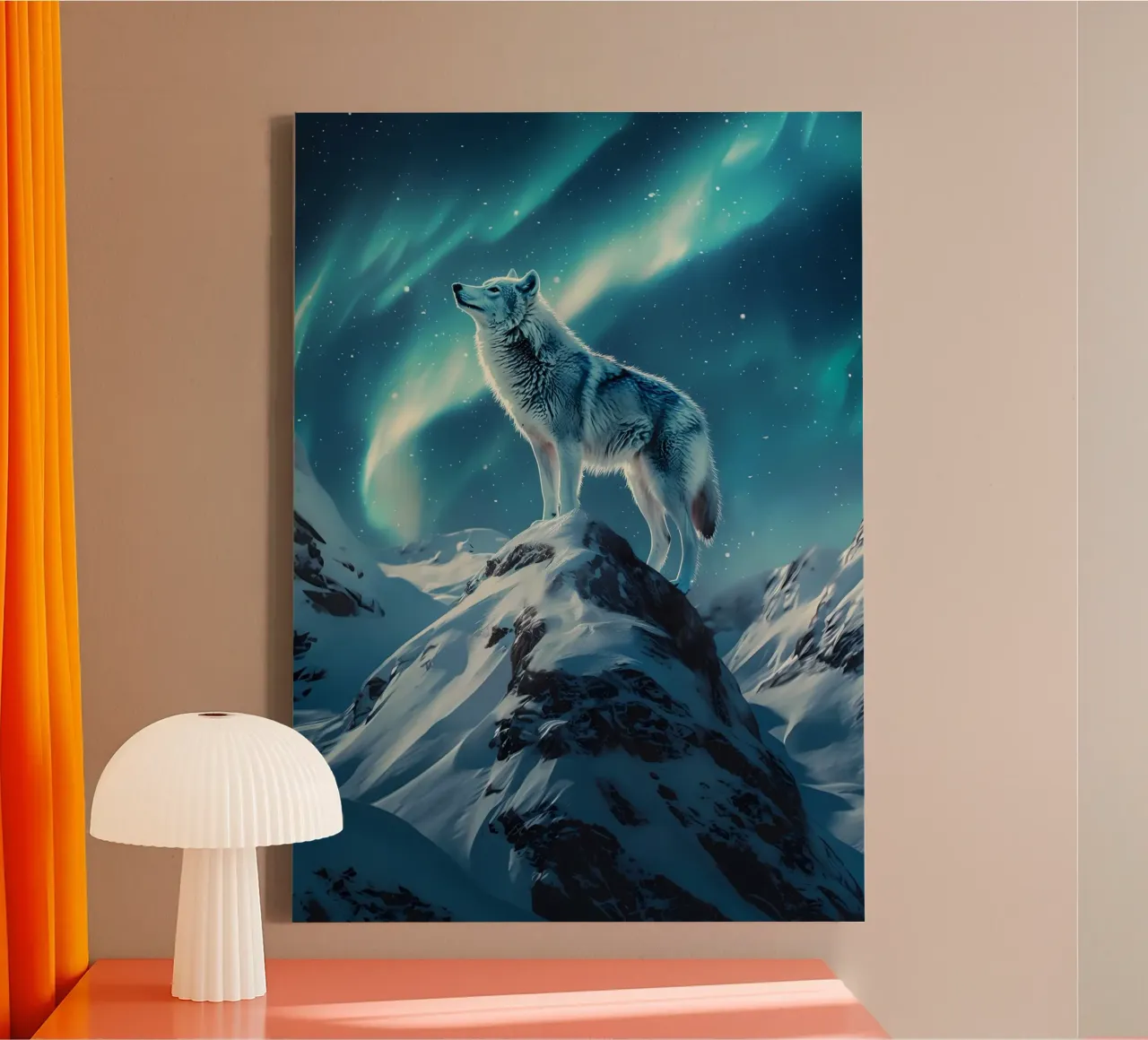 Wolf Animal canvas by Pierre Walton