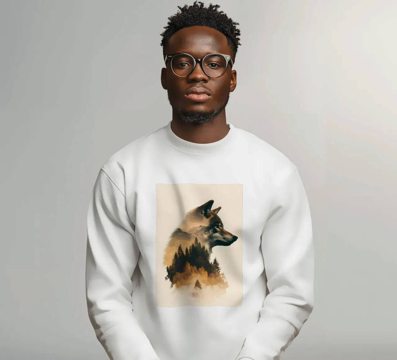 Animale lupo felpa da Pierre Walton
