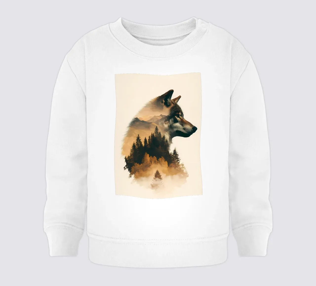 Animale lupo felpa neonato da Pierre Walton