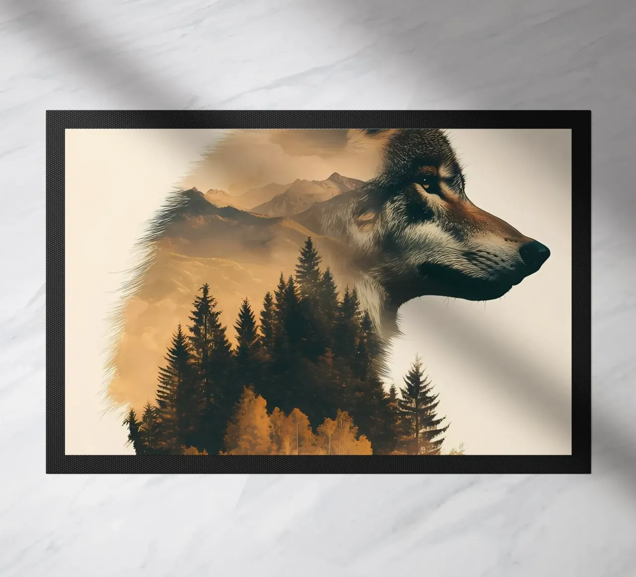 Wolf Dier deurmat van Pierre Walton