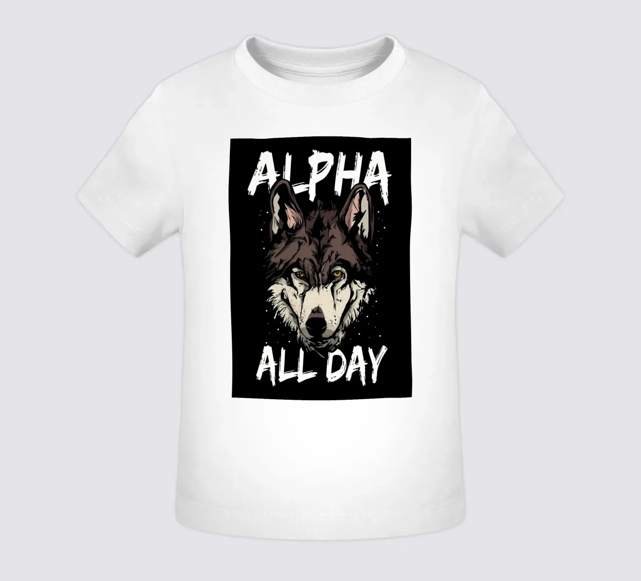 Wolf Animal baby t-shirt by Pierre Walton