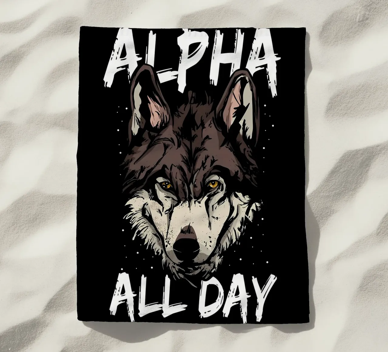 Wolf Animal beach towel by Pierre Walton