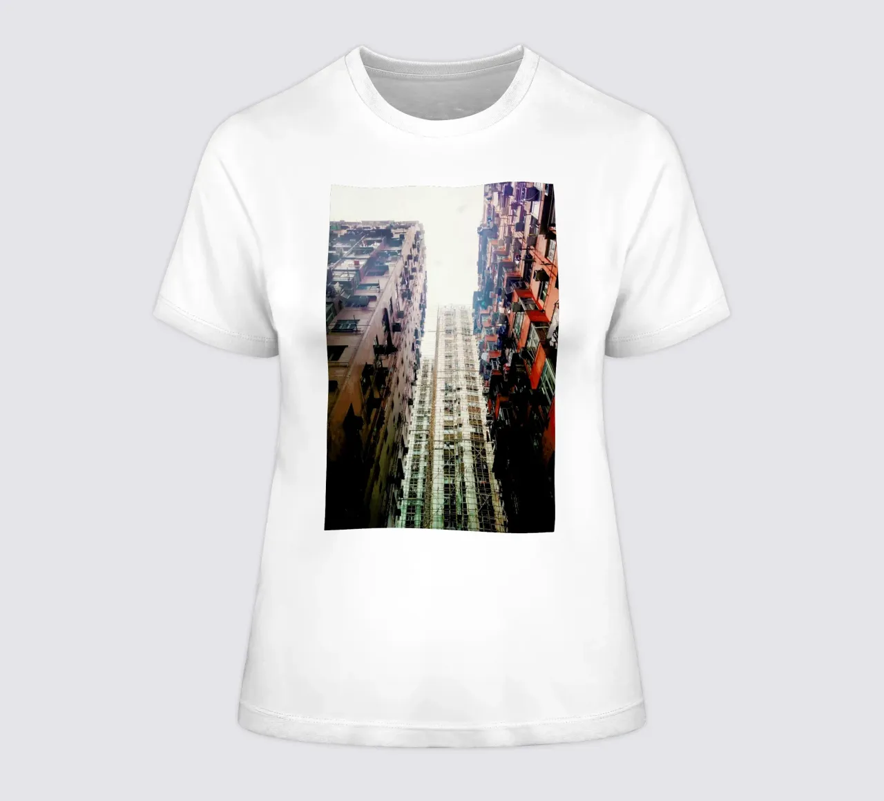 Hong Kong Architecture t-shirt da donna da Marc Schulthess