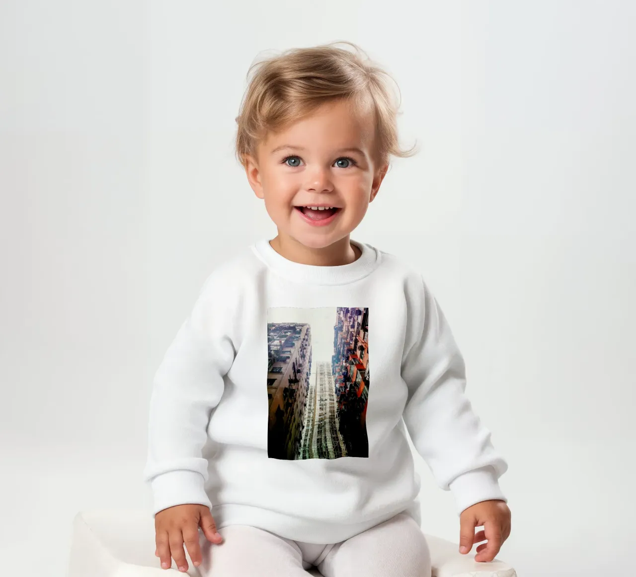 Hong Kong Architecture Baby Sweatshirt von Marc Schulthess