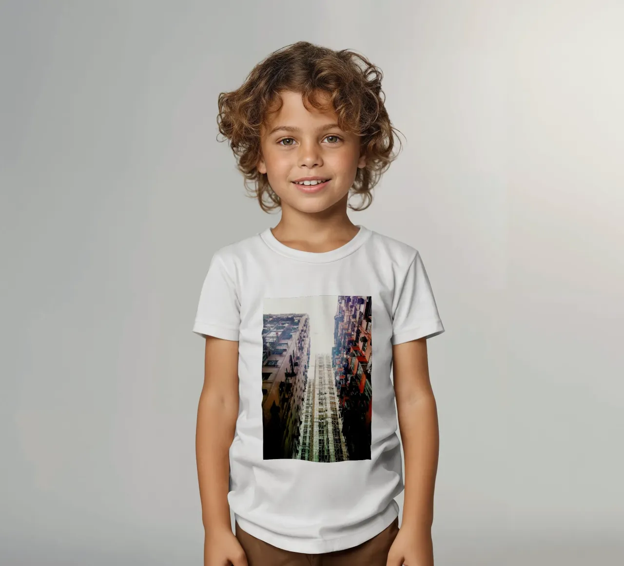Hong Kong Architecture t-shirt bambini da Marc Schulthess