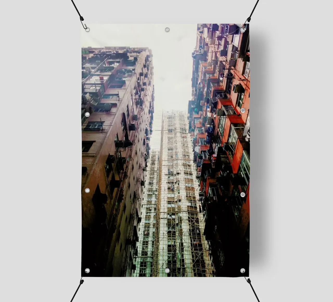 Hong Kong Architecture telo in pvc da Marc Schulthess