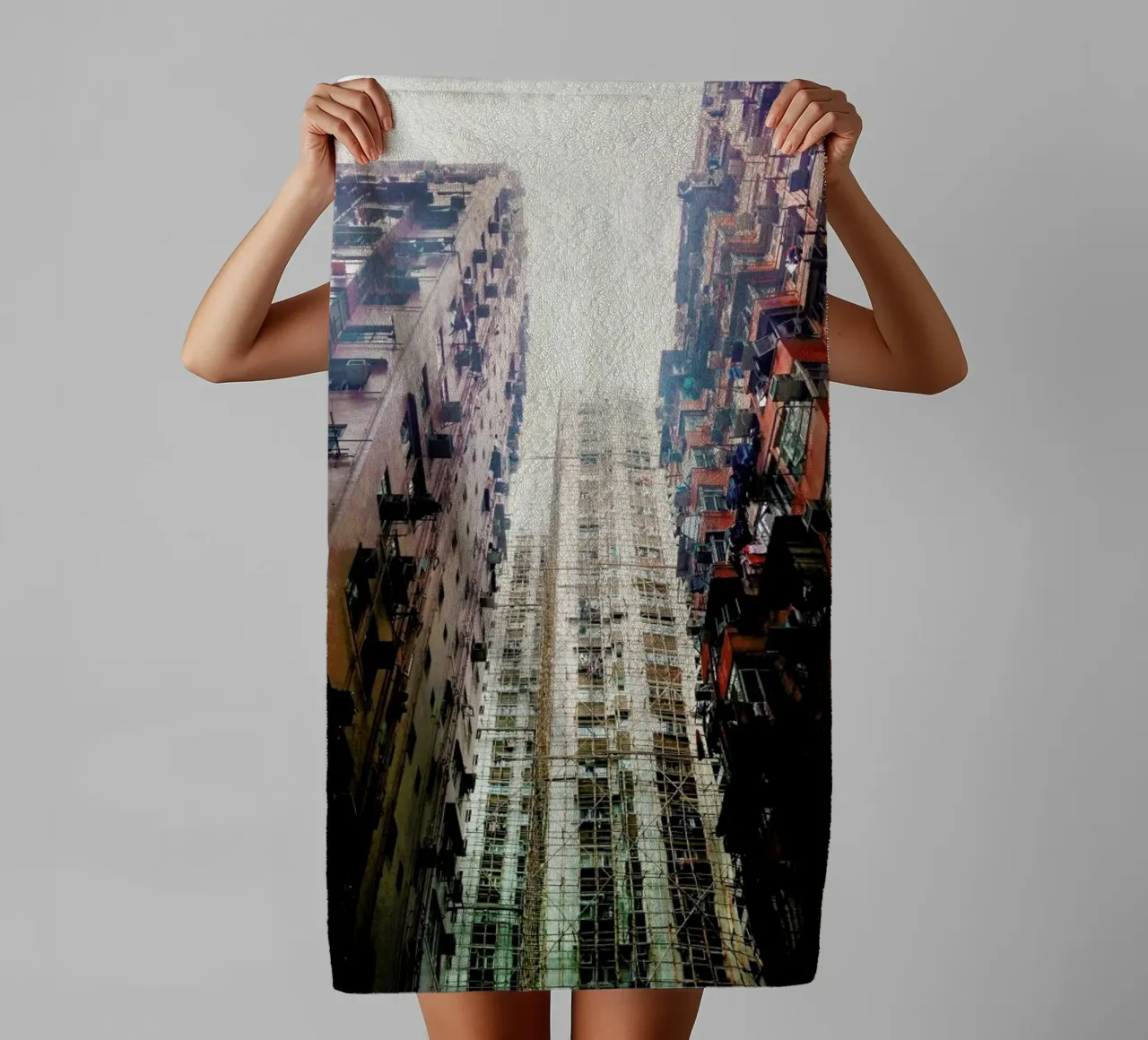 Hong Kong Architecture asciugamano da bagno da Marc Schulthess