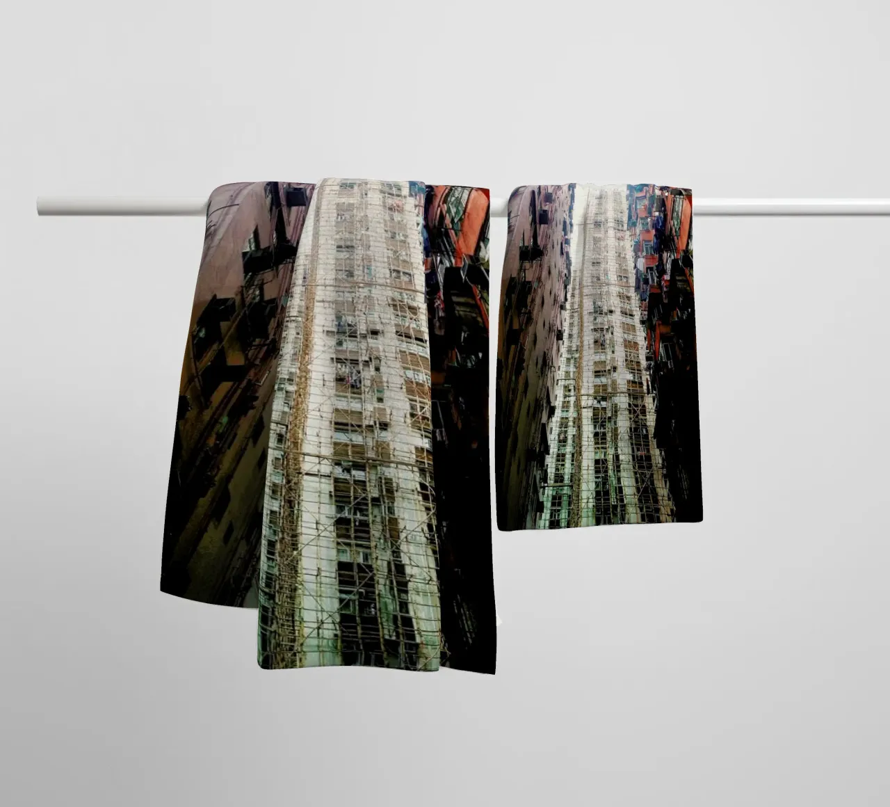 Hong Kong Architecture asciugamano da bagno da Marc Schulthess