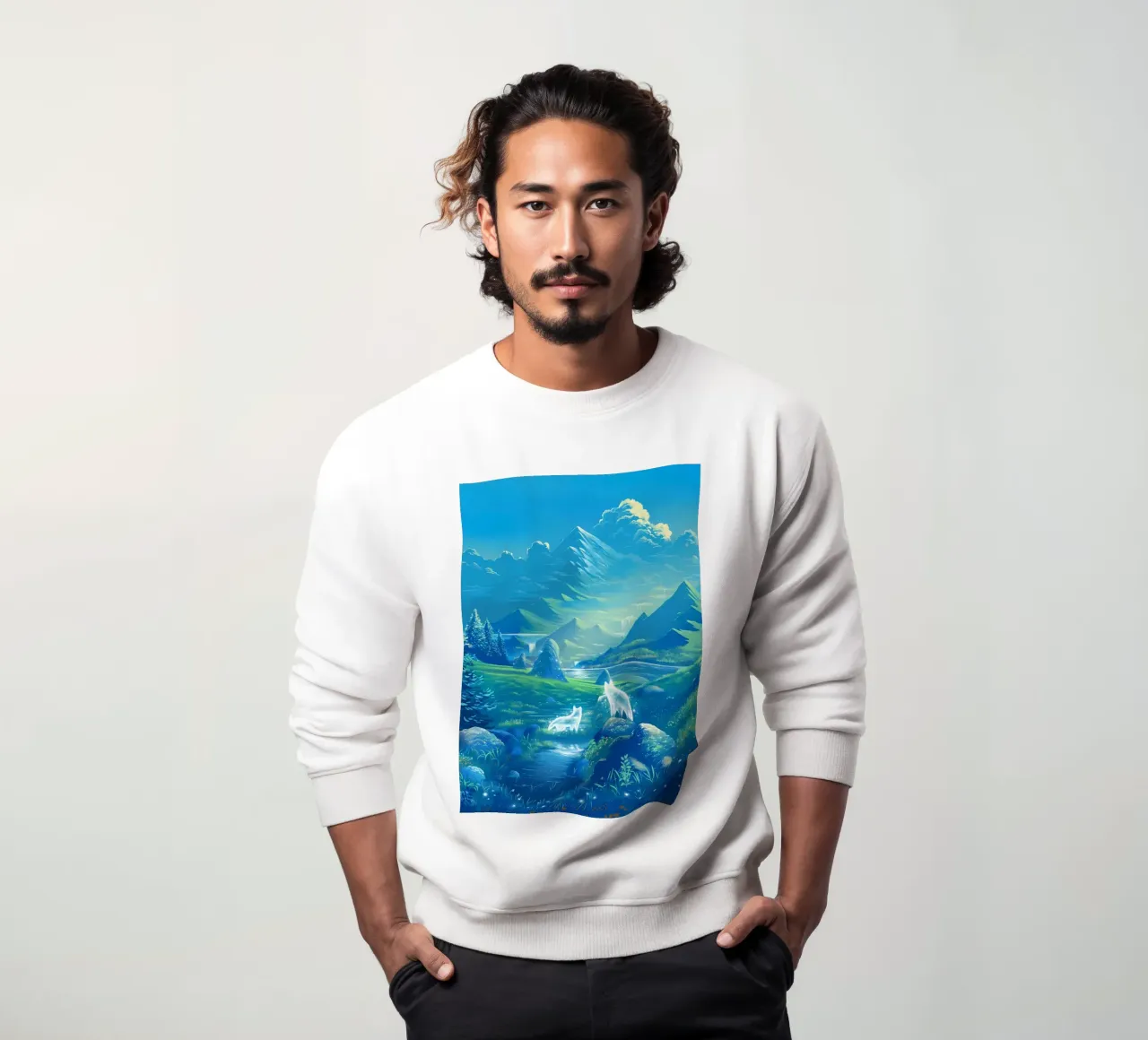 Animale lupo felpa da Pierre Walton