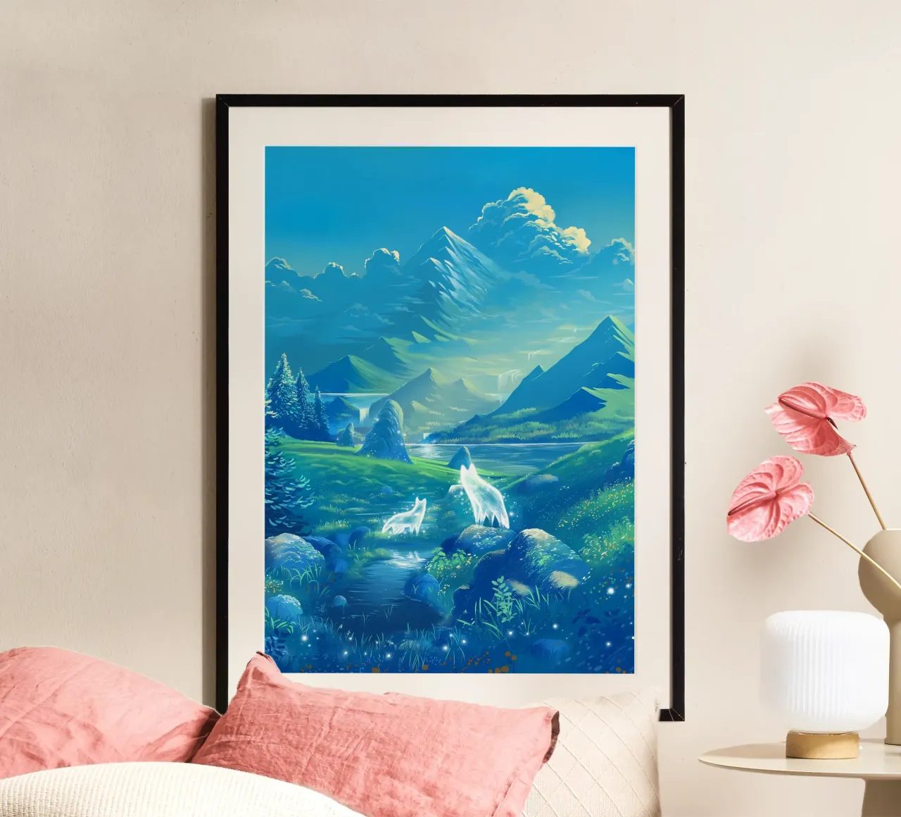 Animale lupo poster da Pierre Walton