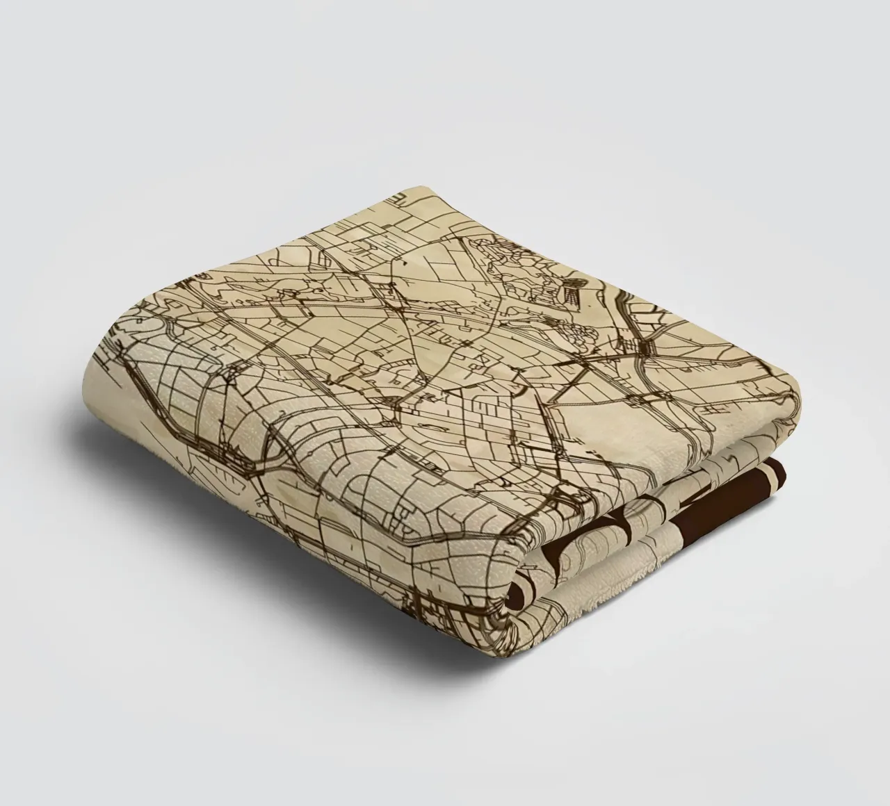 Amburgo Mappa Skyline asciugamano da bagno da Christopher Adams
