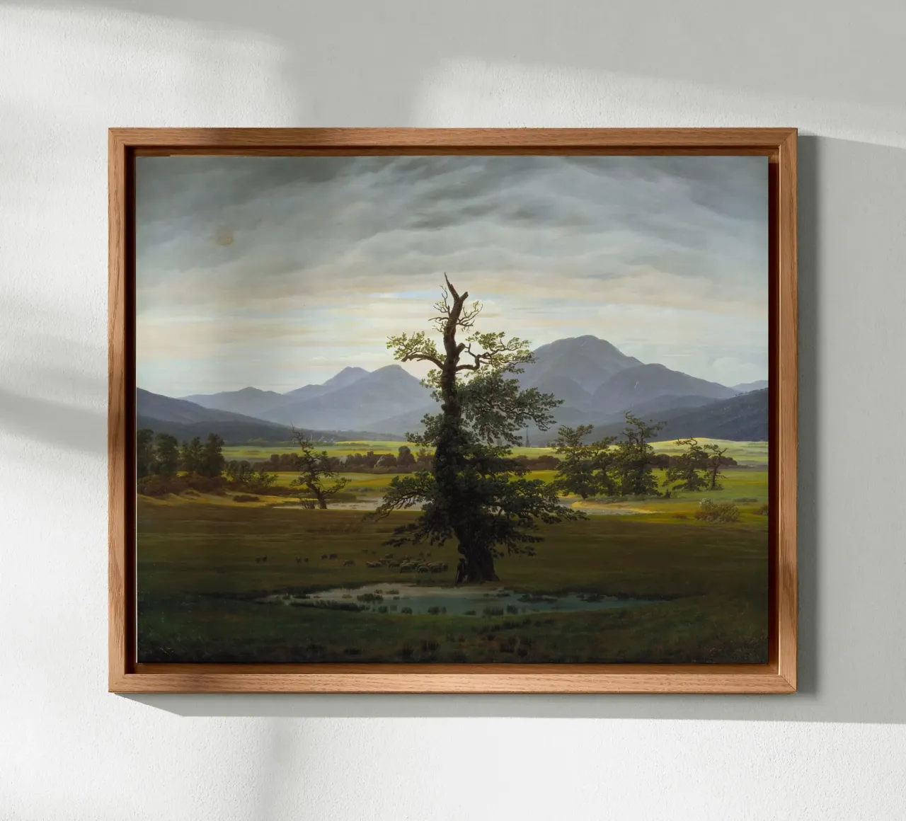 Caspar David Friedrich - The Lone Tree forex plate by Timeless Artworks