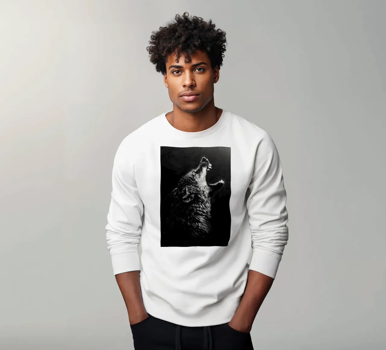 Wolf Dier sweatshirt van Pierre Walton