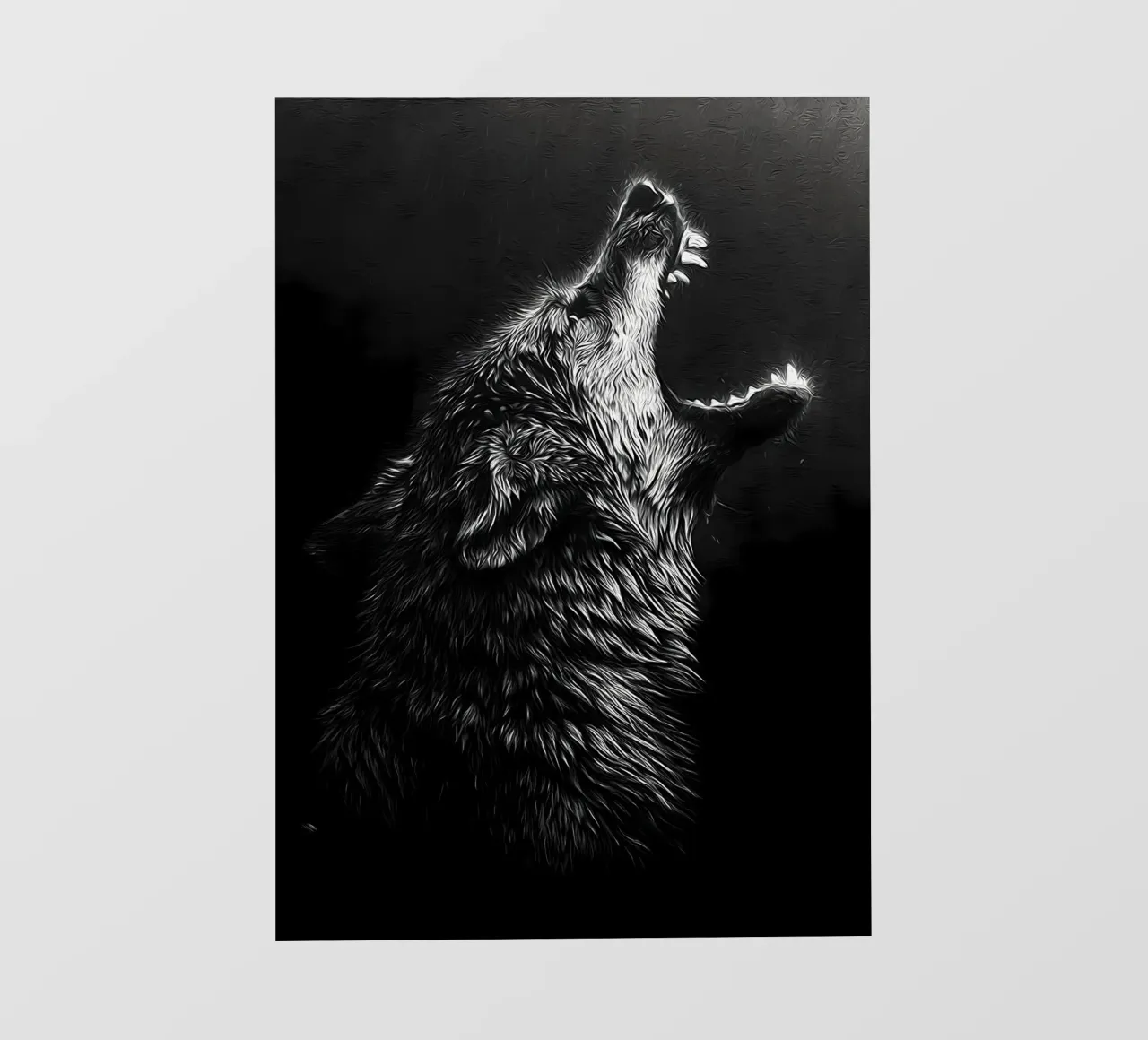 Wolf Dier fotobehang van Pierre Walton