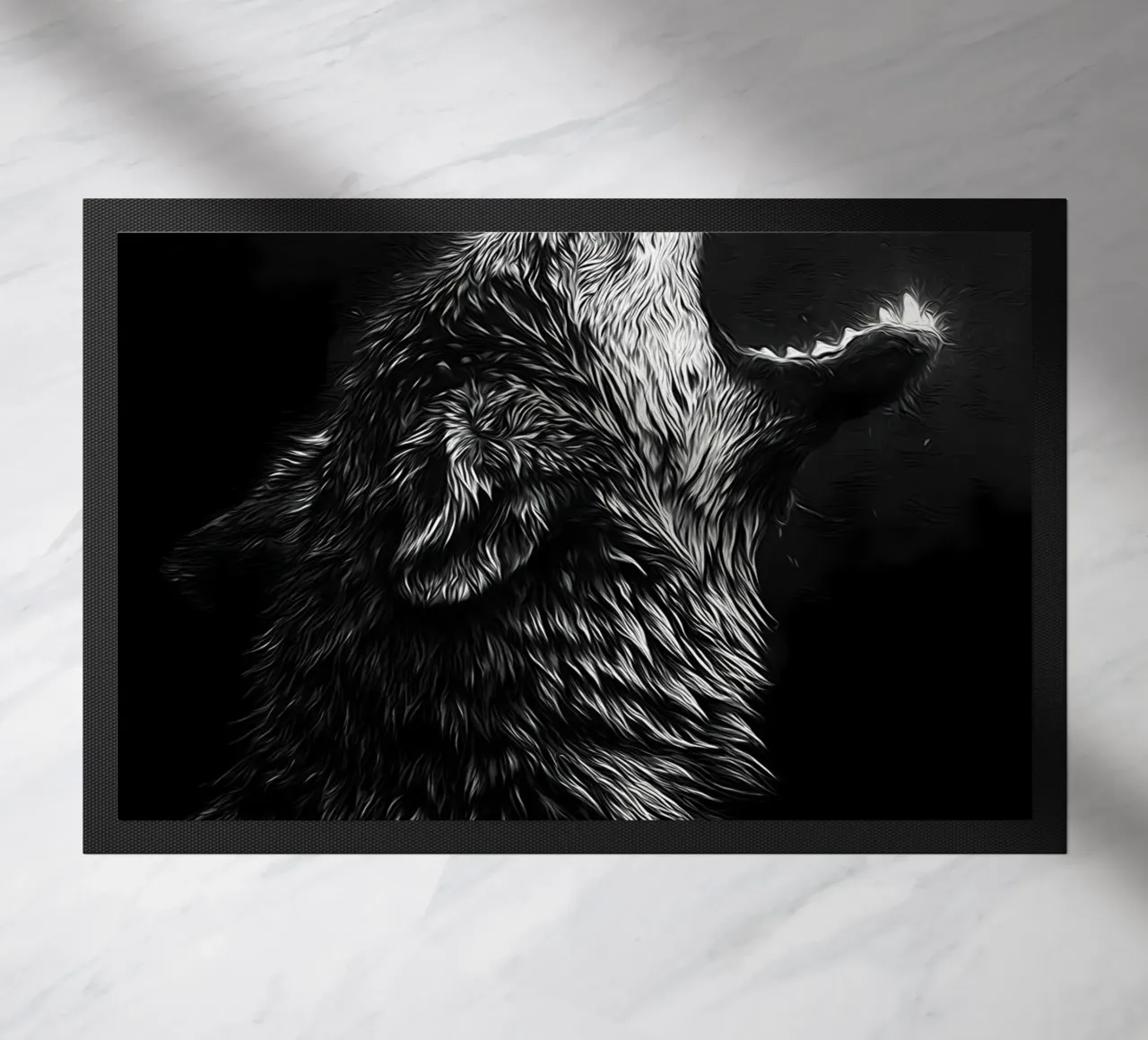 Wolf Dier deurmat van Pierre Walton