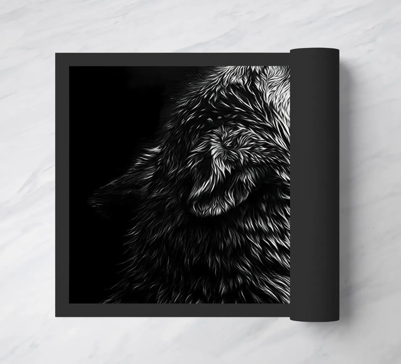 Wolf Dier deurmat van Pierre Walton