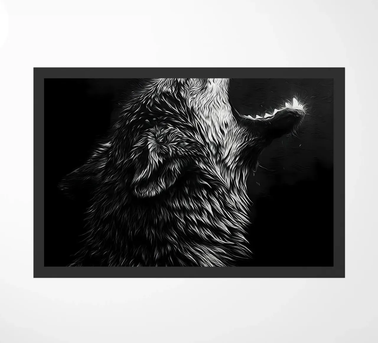 Wolf Dier deurmat van Pierre Walton