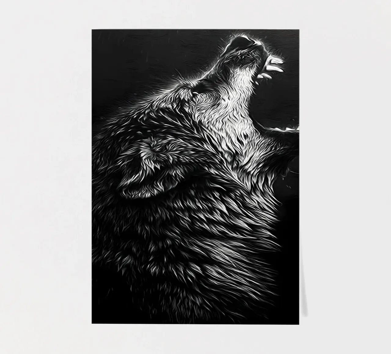 Wolf Animal sticker sheet by Pierre Walton