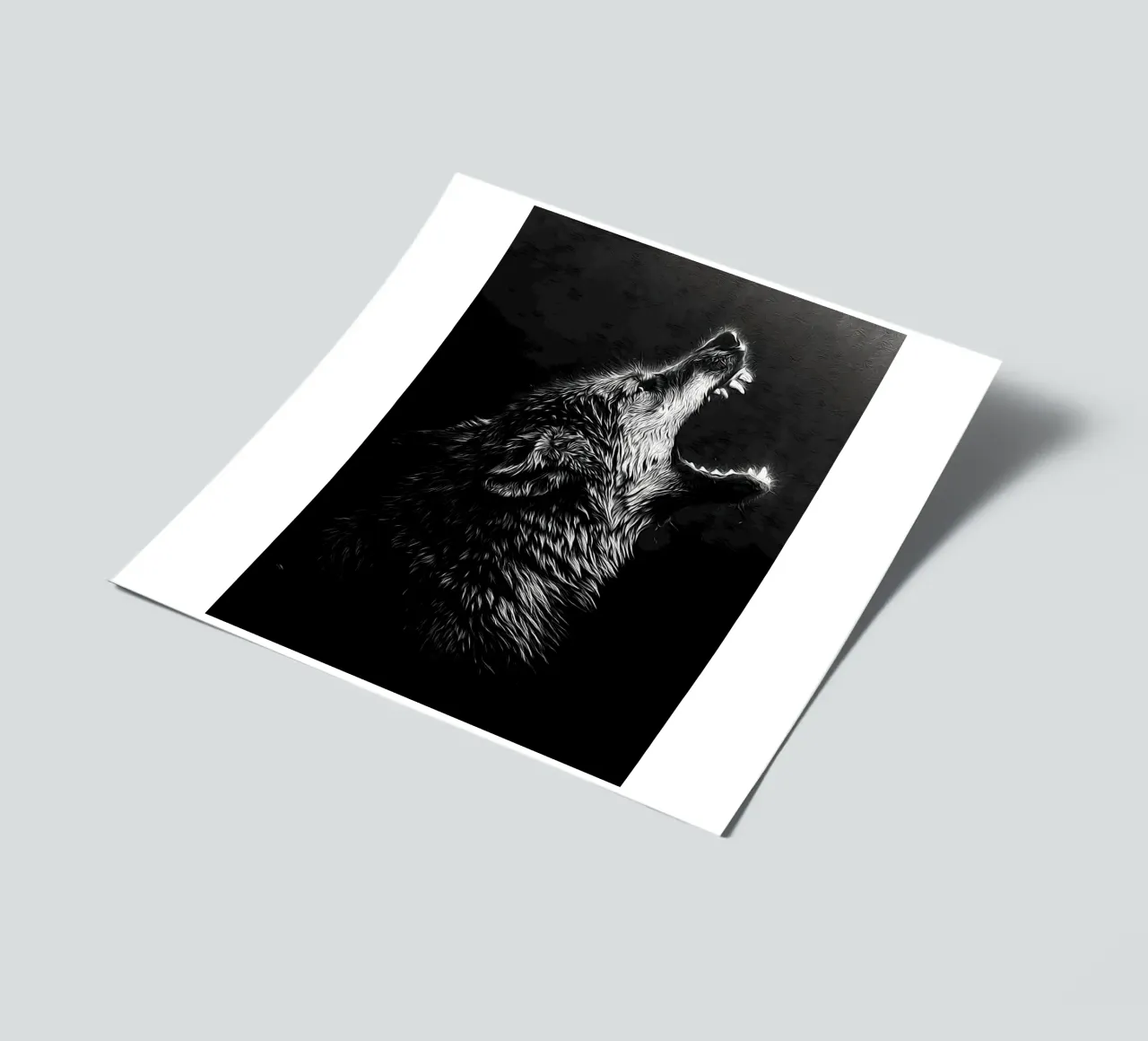 Wolf Animal sticker sheet by Pierre Walton