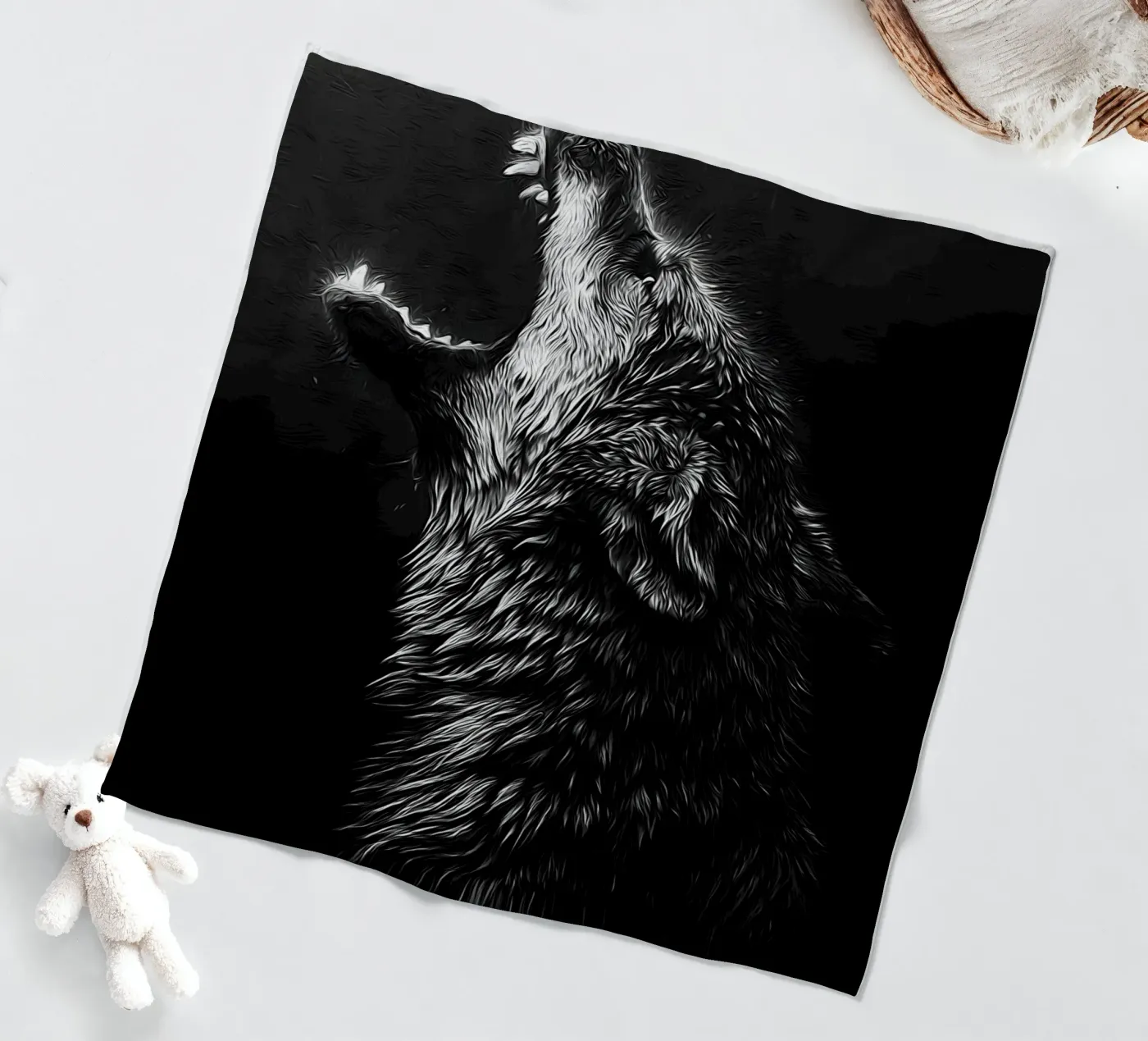 Wolf Animal fleecedeken van Pierre Walton