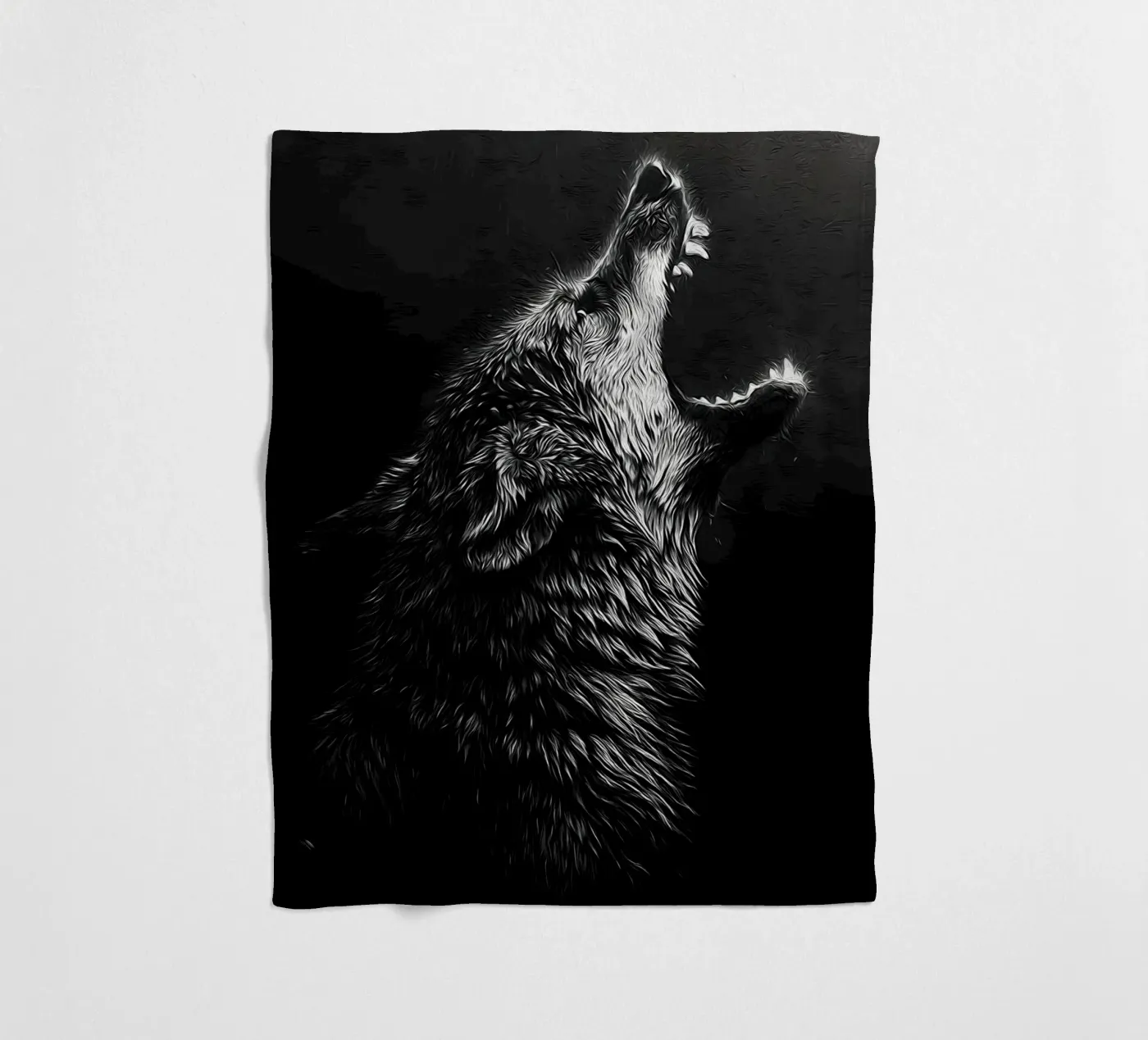 Wolf Animal fleecedeken van Pierre Walton