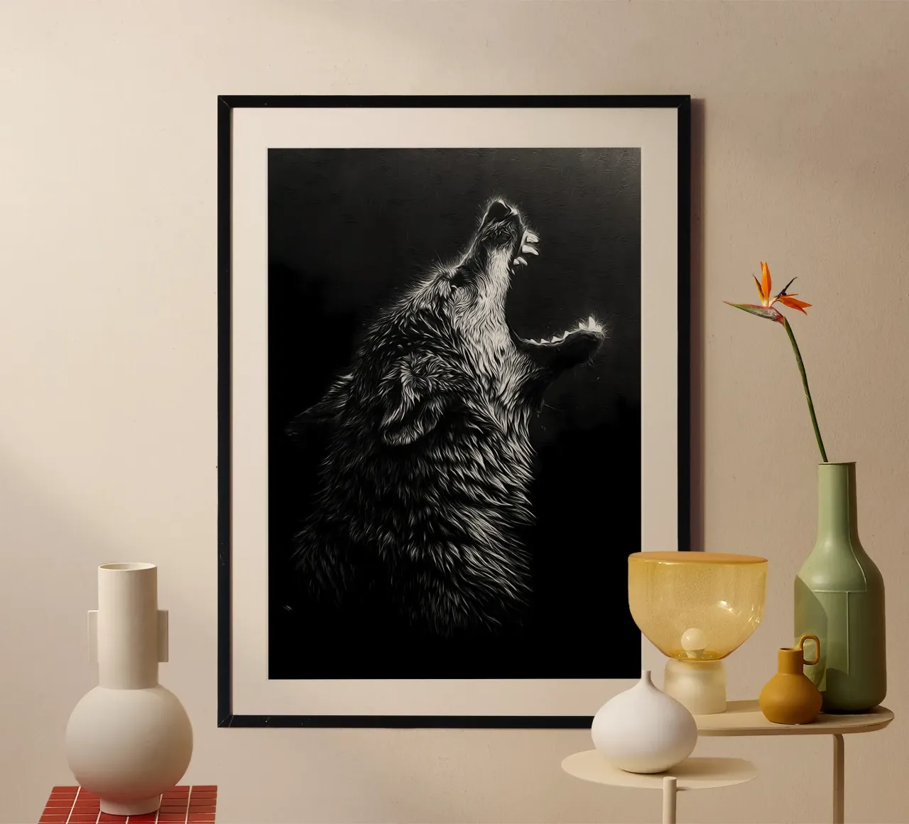 Wolf Animal poster by Pierre Walton