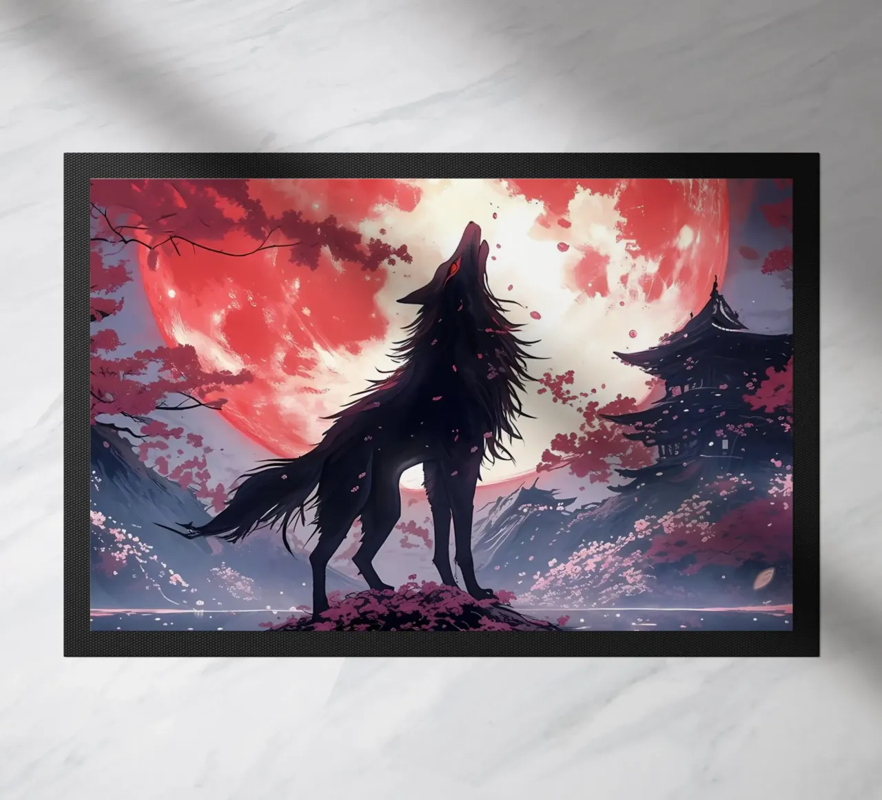 Wolf Dier deurmat van Pierre Walton