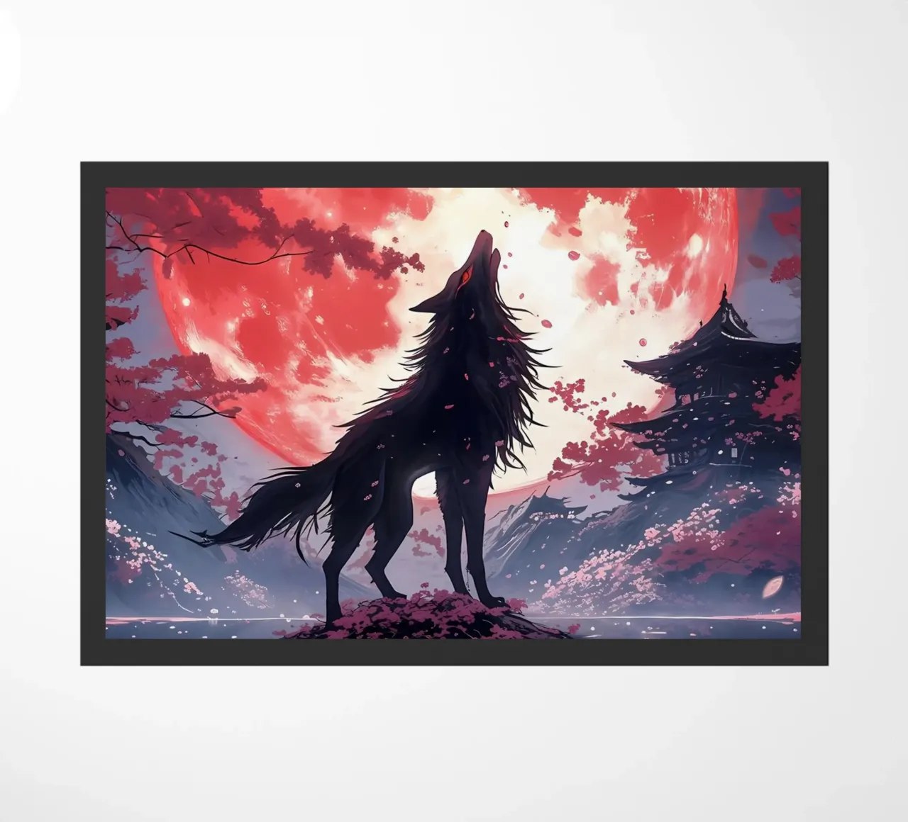 Wolf Dier deurmat van Pierre Walton