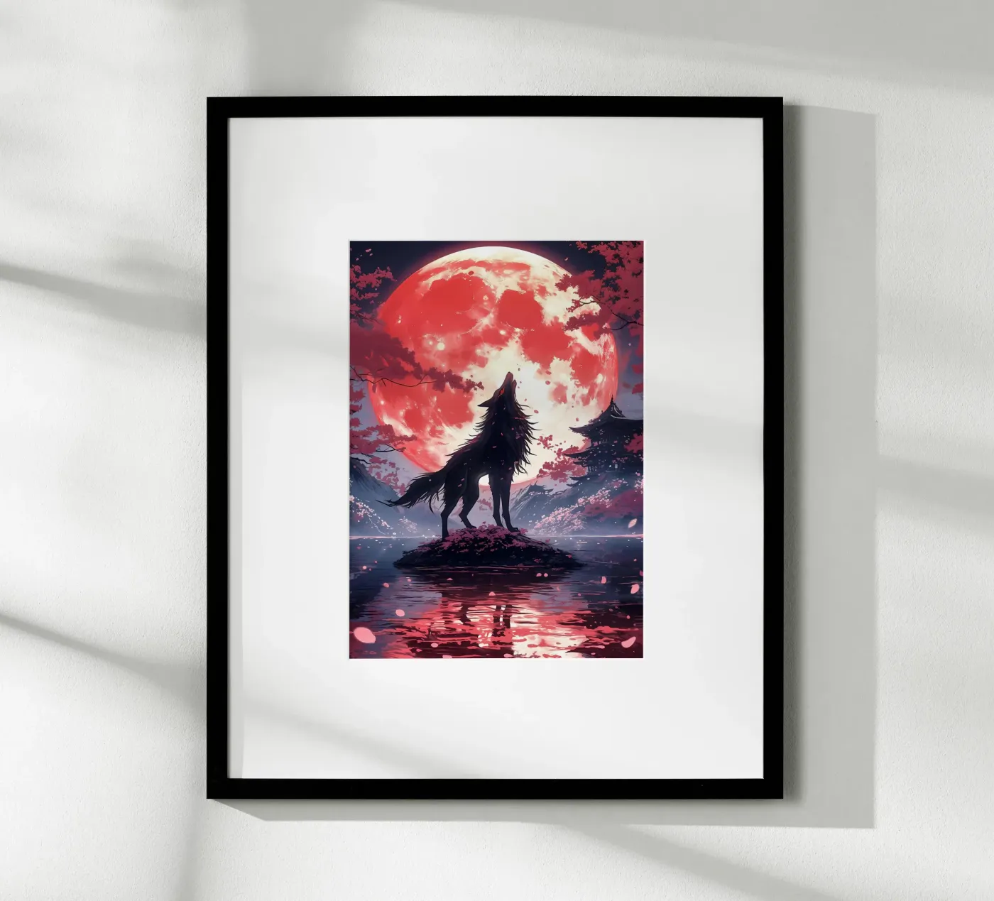 Wolf Dier poster van Pierre Walton