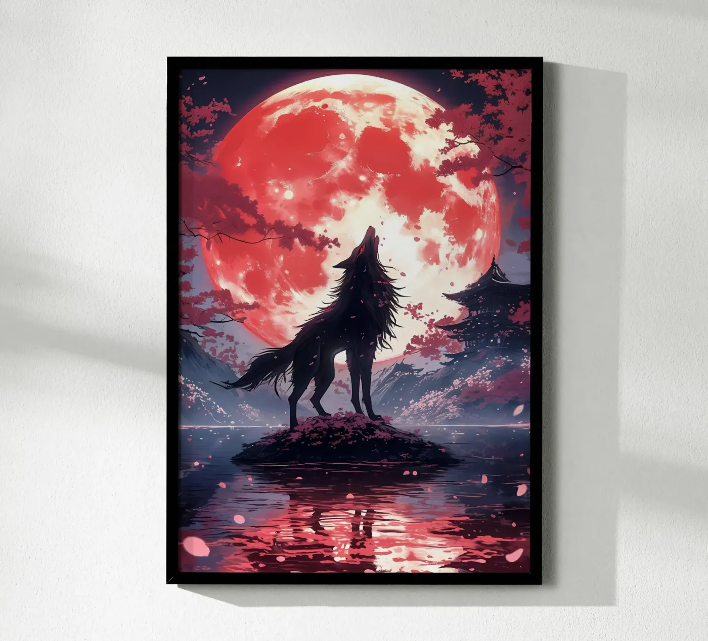 Wolf Dier poster van Pierre Walton