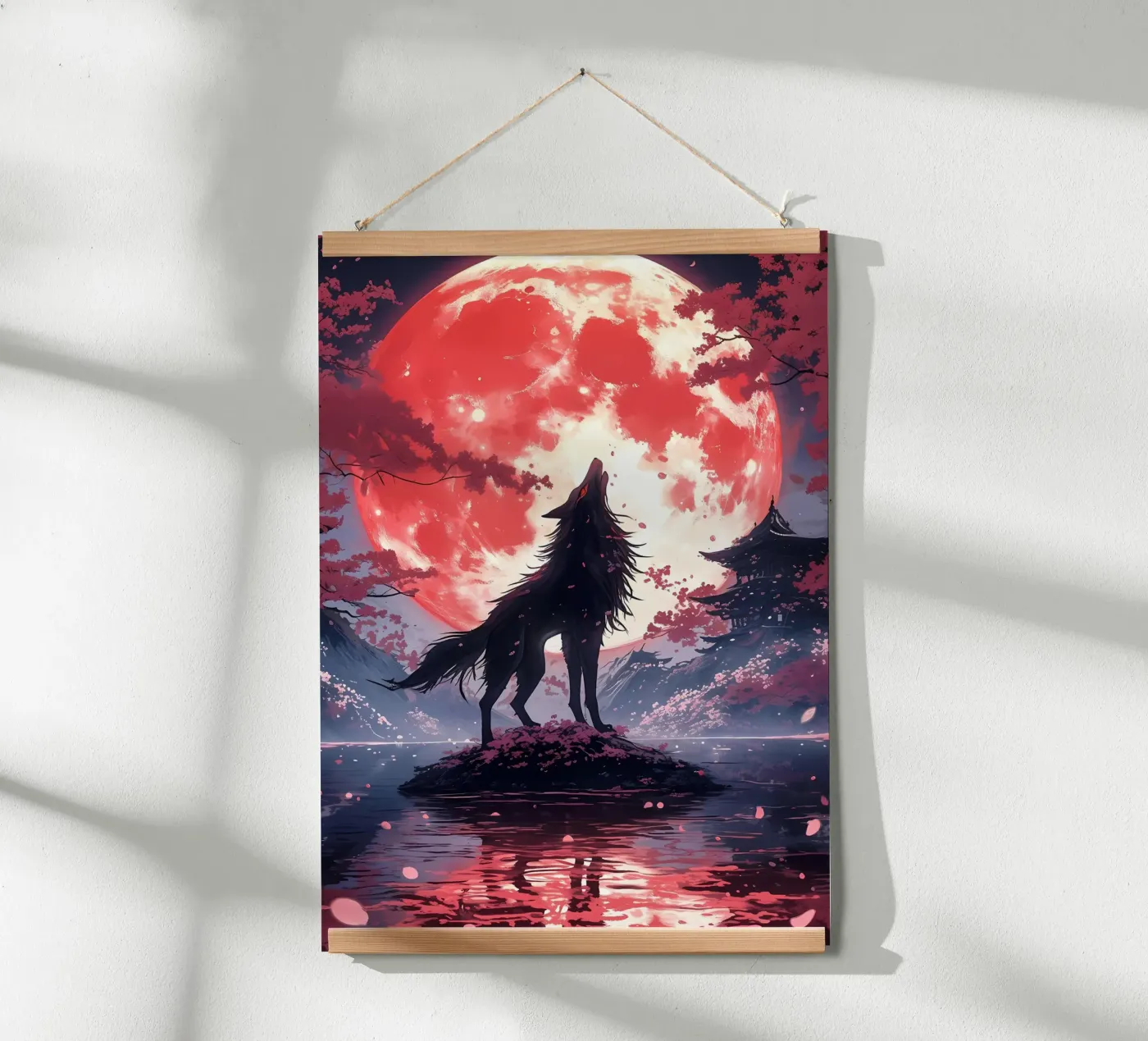 Wolf Dier poster van Pierre Walton