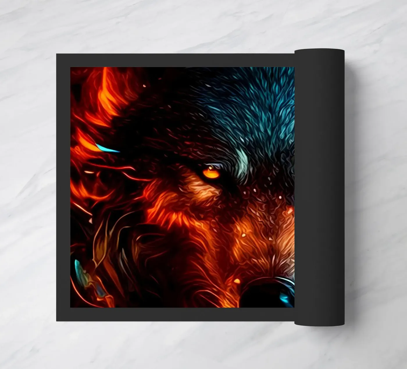 Wolf Dier deurmat van Pierre Walton