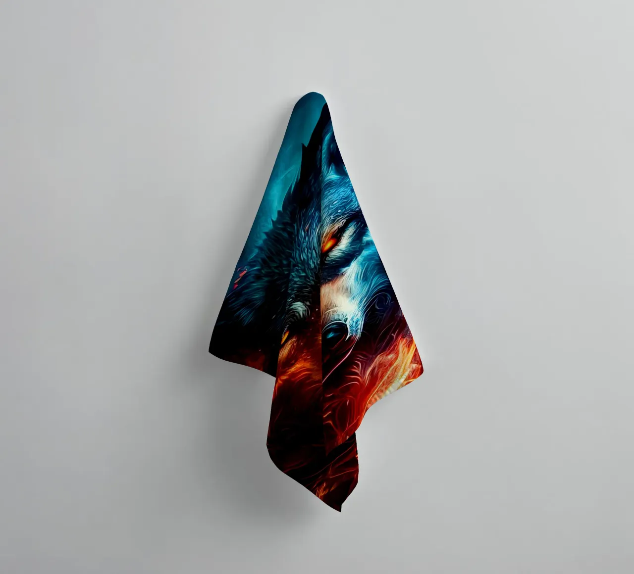 Wolf Tier Handtuch von Pierre Walton