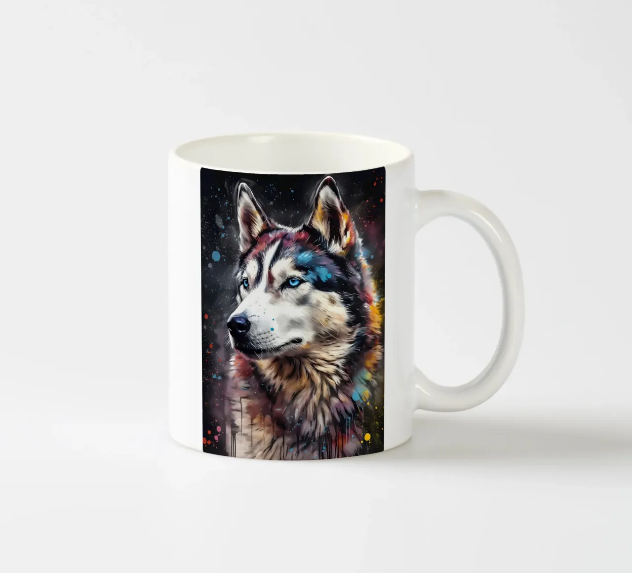 Animale lupo tazza in ceramica da Pierre Walton