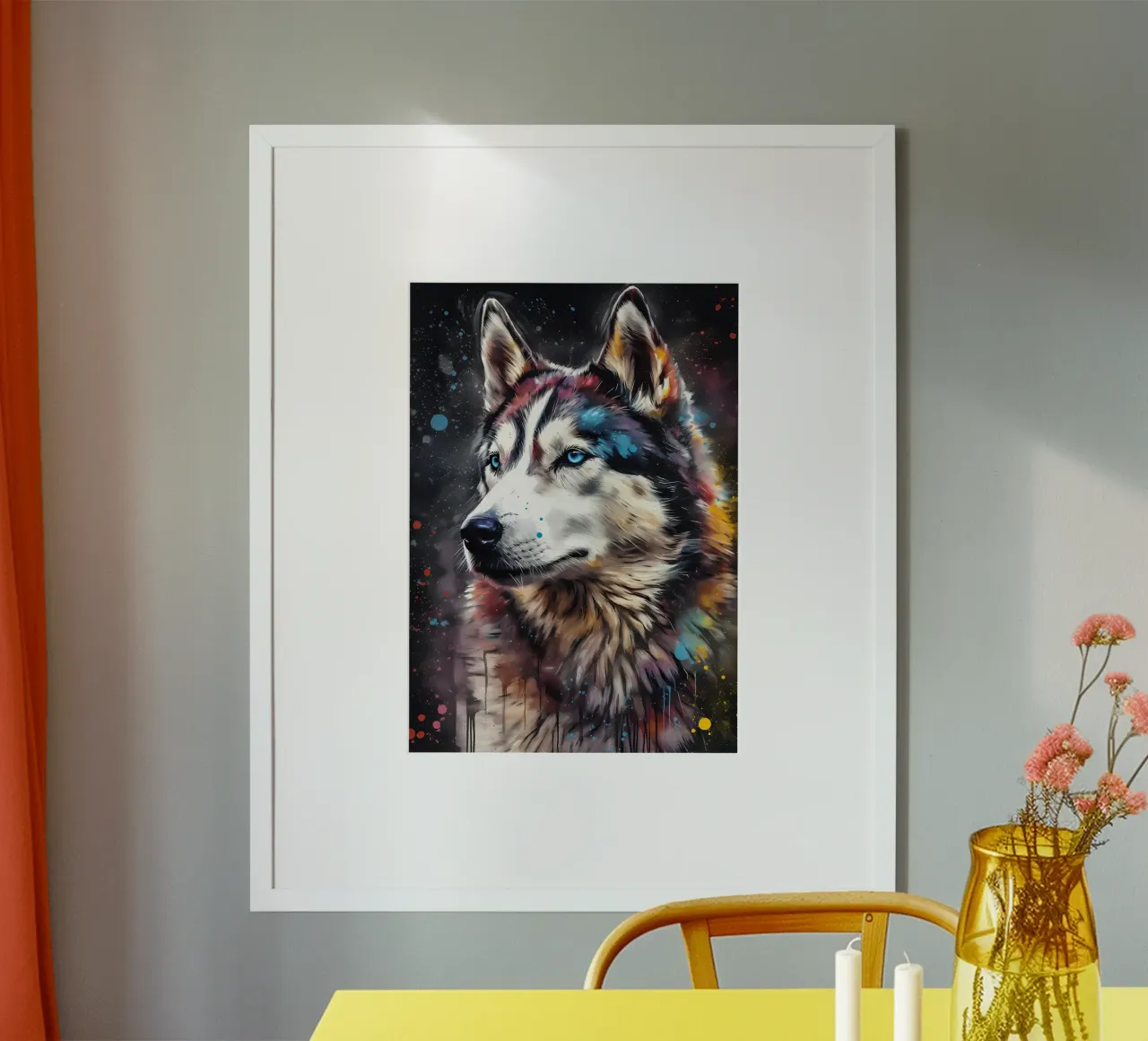 Animale lupo carta hahnemühle da Pierre Walton