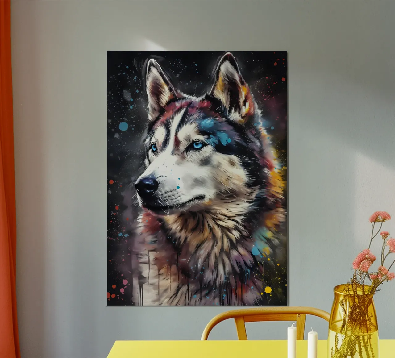 Animale lupo carta hahnemühle da Pierre Walton