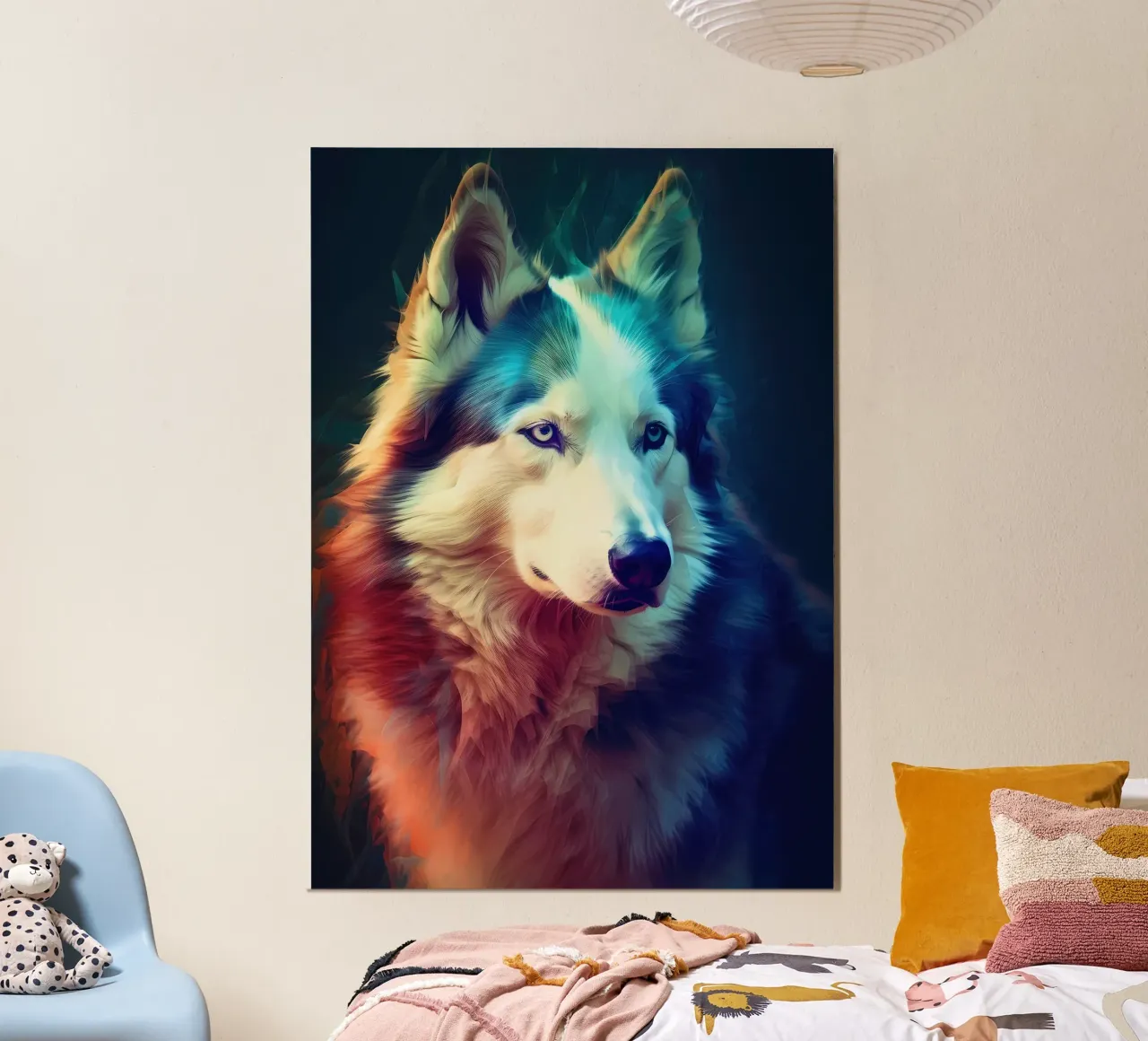 Wolf Animal hahnemühle by Pierre Walton