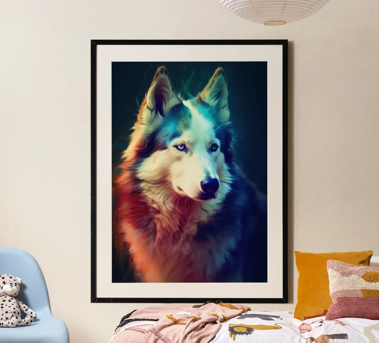 Wolf Animal hahnemühle by Pierre Walton