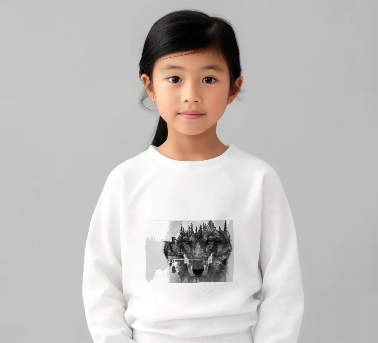 Wolf Dier kinder sweatshirt van Pierre Walton