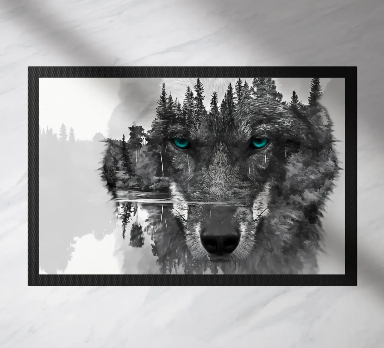 Wolf Dier deurmat van Pierre Walton