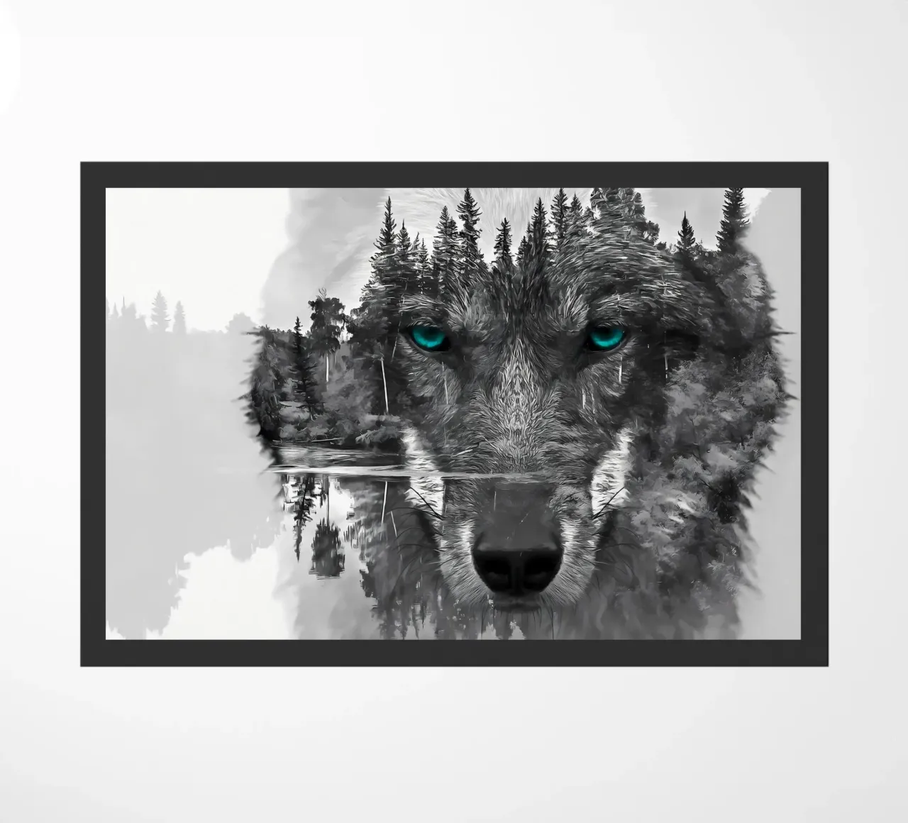 Wolf Dier deurmat van Pierre Walton