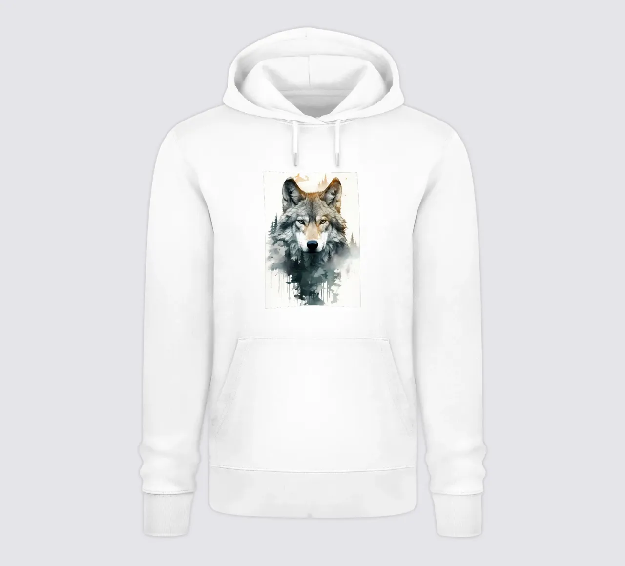 Animale lupo felpa con cappuccio da Pierre Walton