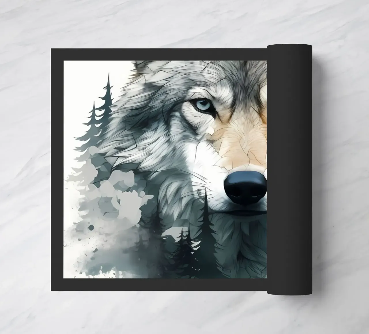 Wolf Dier deurmat van Pierre Walton