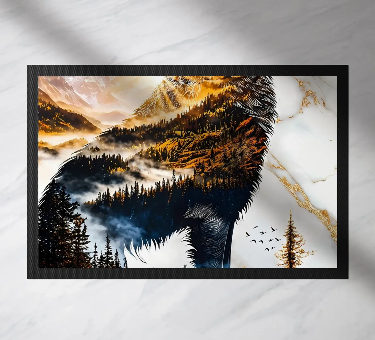 Wolf Dier deurmat van Pierre Walton