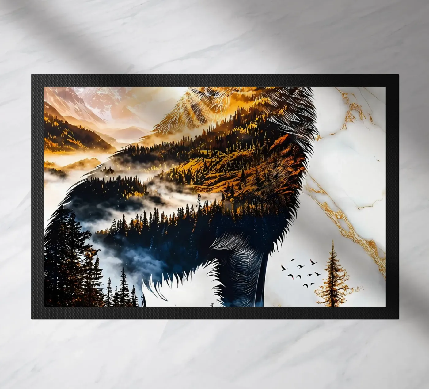 Wolf Animal paillasson de Pierre Walton