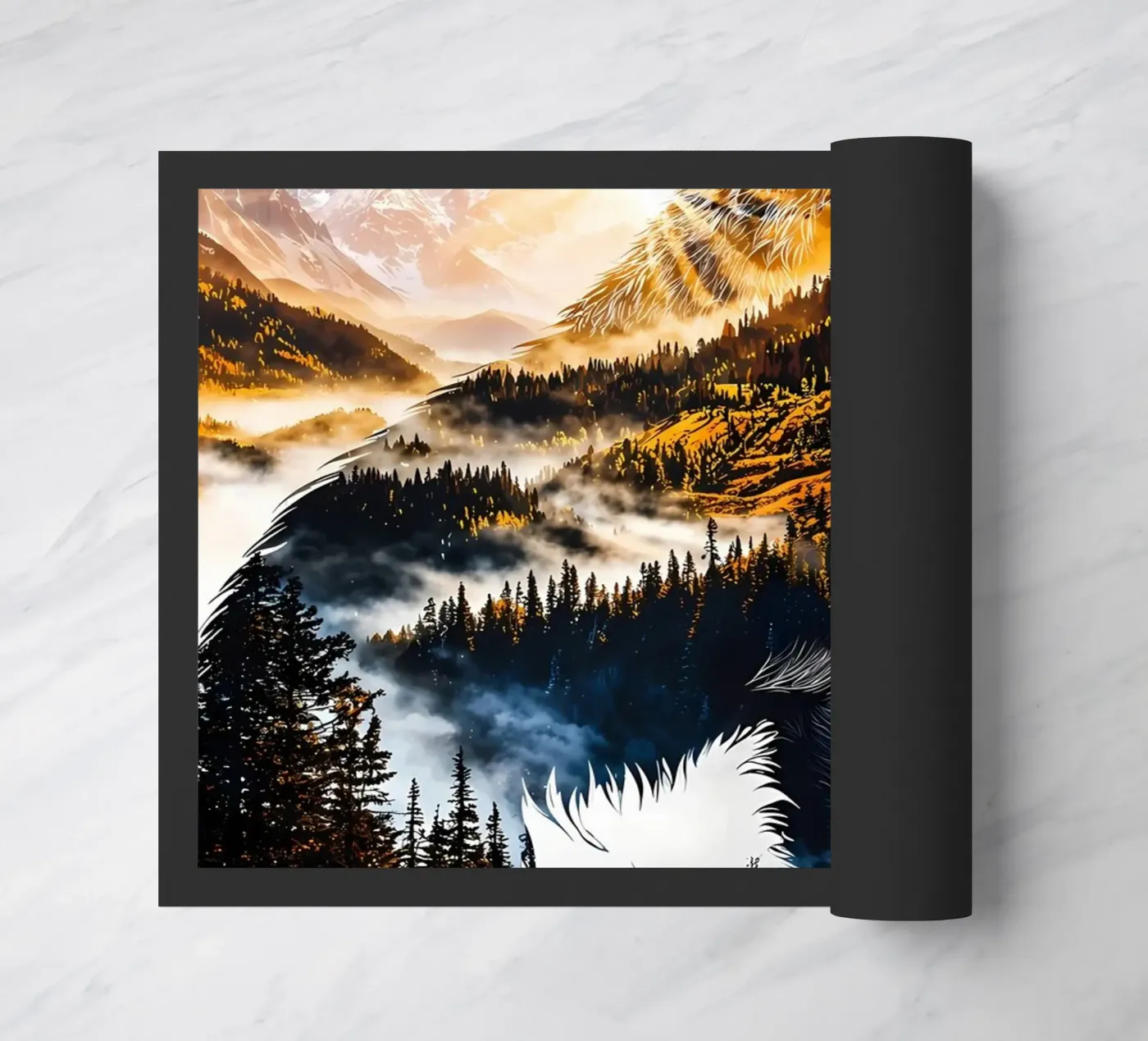 Wolf Animal paillasson de Pierre Walton