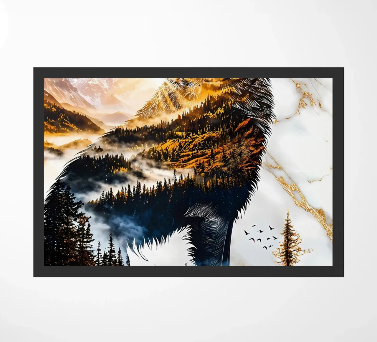 Wolf Dier deurmat van Pierre Walton